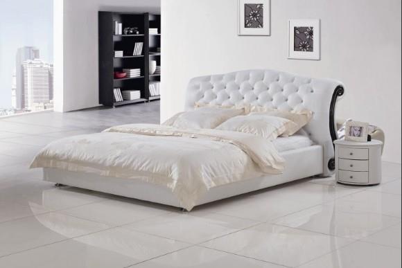 מיטה לבנה בעיצוב קלאסי - להב רהיטים היבואן