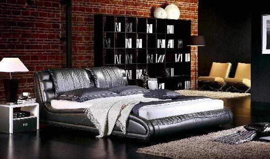 מיטת עור שחורה - להב רהיטים היבואן