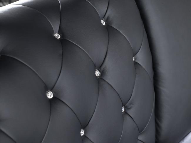 מיטת עור שחורה מעוצבת - להב רהיטים היבואן