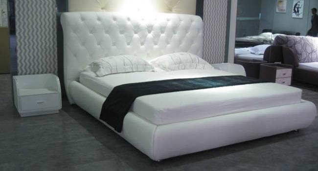 מיטת עור שמנת - להב רהיטים היבואן