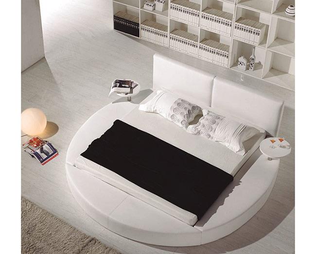 מיטה עגולה לבנה - להב רהיטים היבואן