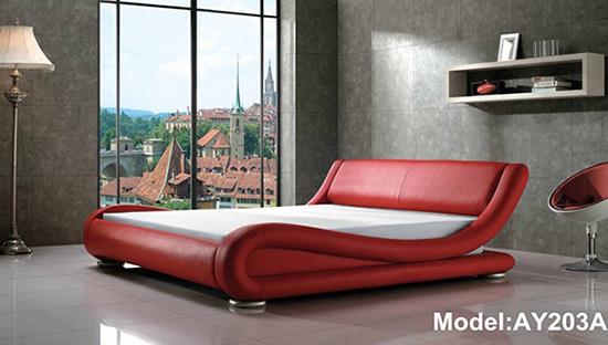 מיטה אדומה לחדר הורים - להב רהיטים היבואן