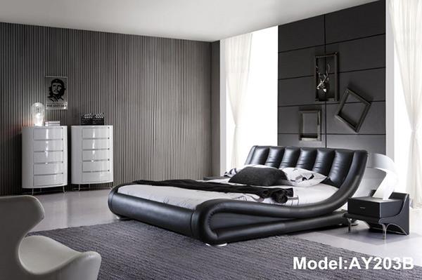 מיטה שחורה לחדר הורים - להב רהיטים היבואן