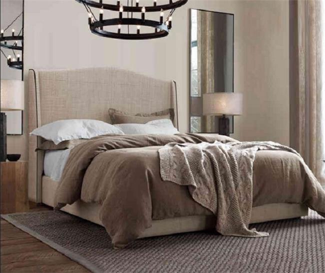 מיטה מרופדת מודרנית בז' - להב רהיטים היבואן