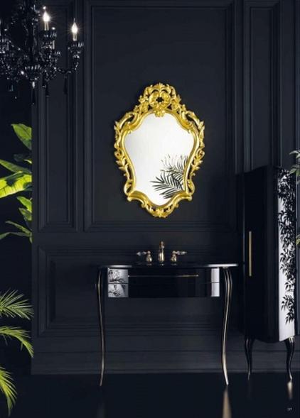 ריהוט אמבטיה מצופה זהב - OM Design - פרימיום