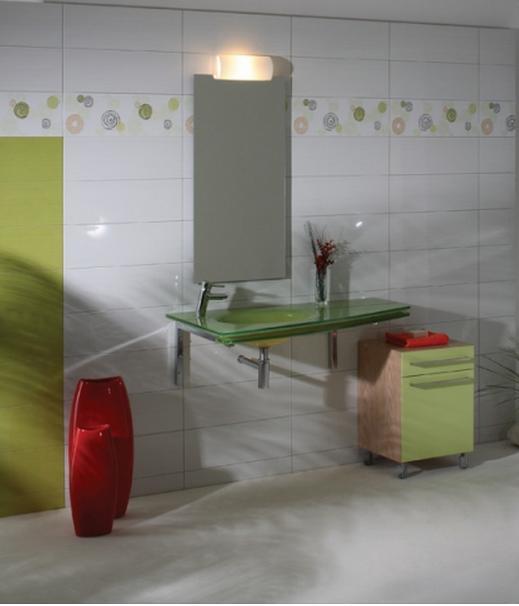 ריהוט ירוק לאמבטיה - OM Design