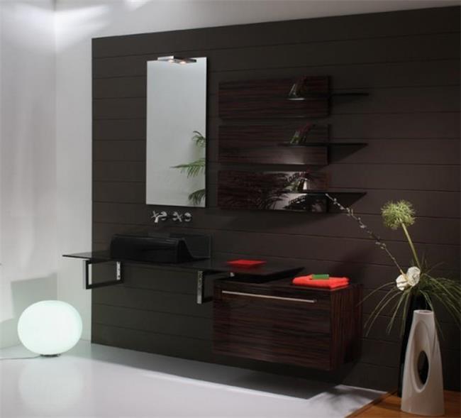 ריהוט חום לחדר האמבטיה - OM Design