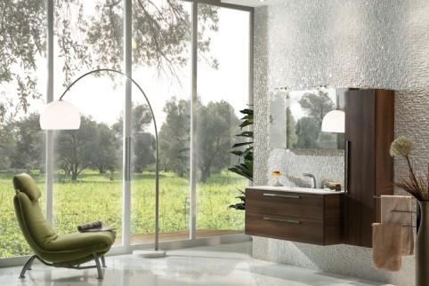 ארונות חומים לאמבטיה - OM Design
