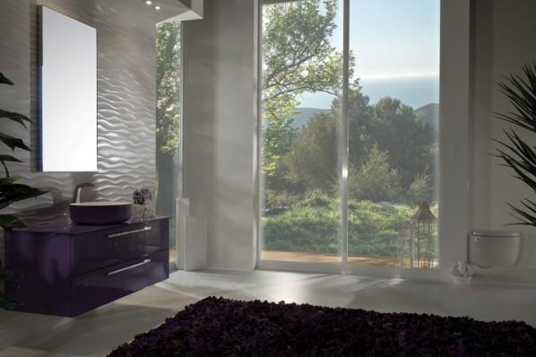 ארון אמבטיה סגול - OM Design