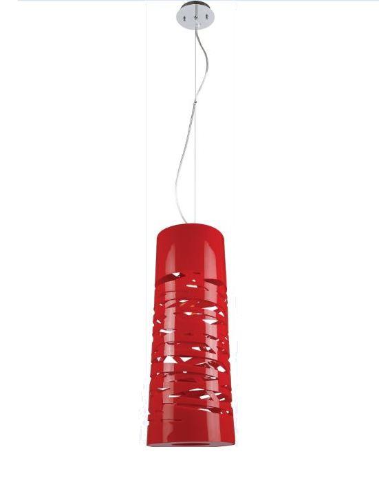 מנורת פלסטיק אדומה - קמחי תאורה - עודפים