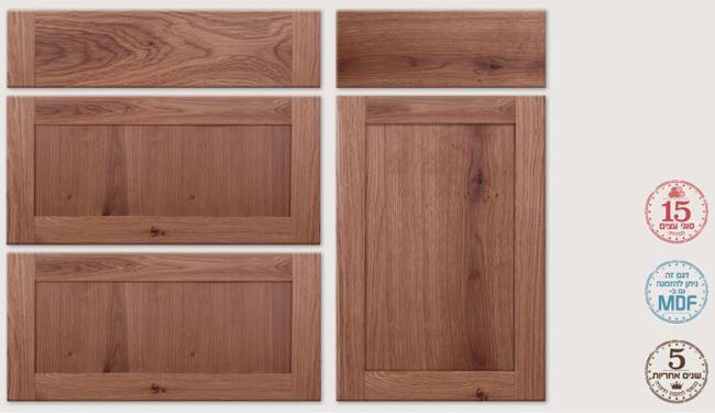 דלת עץ לארון מטבח - בלורן פתרונות פרזול ועיצוב לרהיטים
