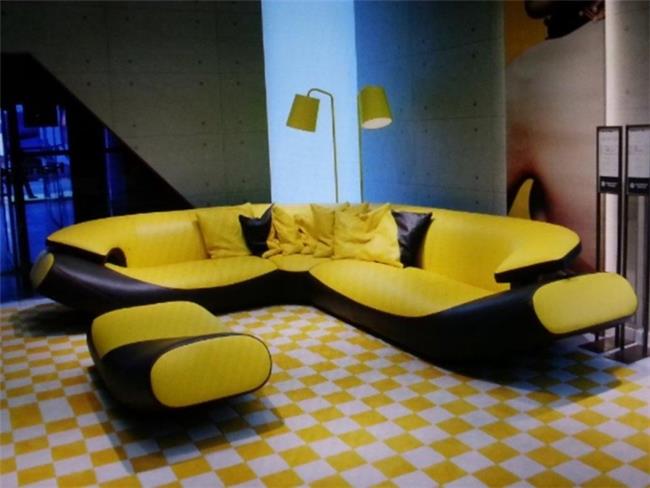 ספה צהובה - SAKIRA DESIGN