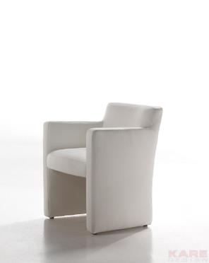 כורסא לבנה מעוצבת - kare design - עודפים 