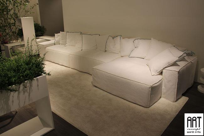 ספה לבנה בעיצוב אלגנטי - ART - גלריה לריהוט