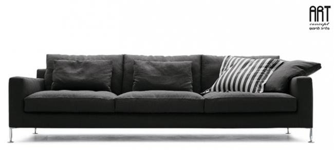 ספה שחורה לסלון - ART - גלריה לריהוט