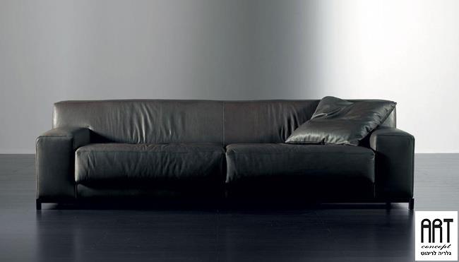 ספה שחורה לחדר המגורים - ART - גלריה לריהוט