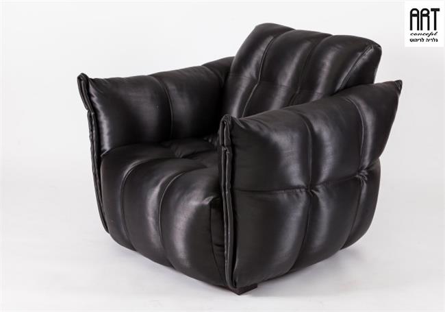 כורסא מעוצבת שחורה - ART - גלריה לריהוט
