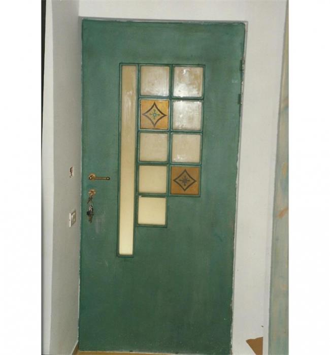 דלת כניסה ירוקה - רוםסן - אומנות הפרופיל הבלגי