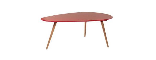 שולחן אדום לסלון - חותם 
