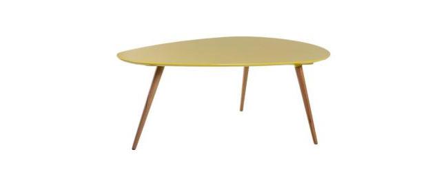 שולחן סלון צהוב - חותם 