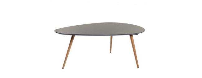שולחן שחור בעיצוב טיפה - חותם 