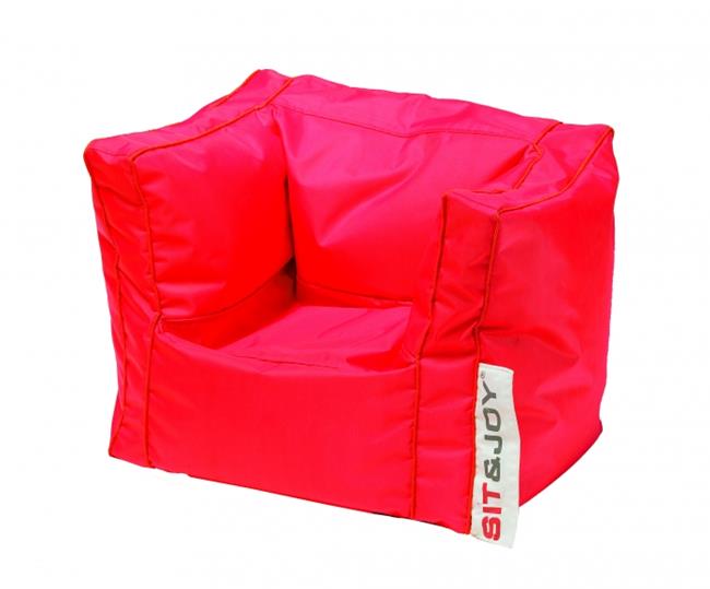 כורסא לילדים באדום - outbag Israel - פופים לבית ולגינה