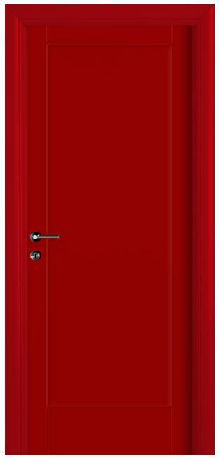 דלת אדומה לפנים הבית - ח. גמליאל דלתות
