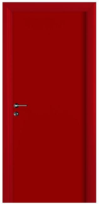 דלת אדומה חלקה - ח. גמליאל דלתות