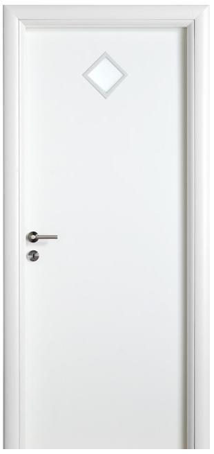 דלת עם צוהר מעויין - ח. גמליאל דלתות