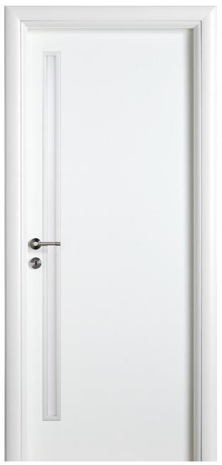 דלת לבנה משולבת צוהר - ח. גמליאל דלתות