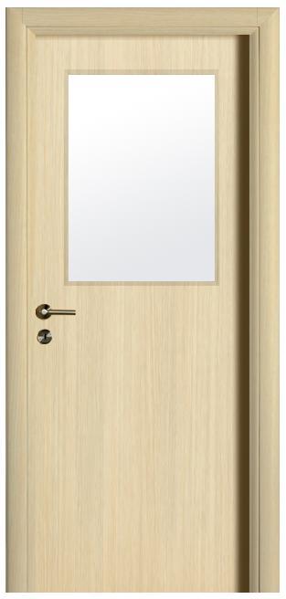 דלת אלון עם חלון - ח. גמליאל דלתות