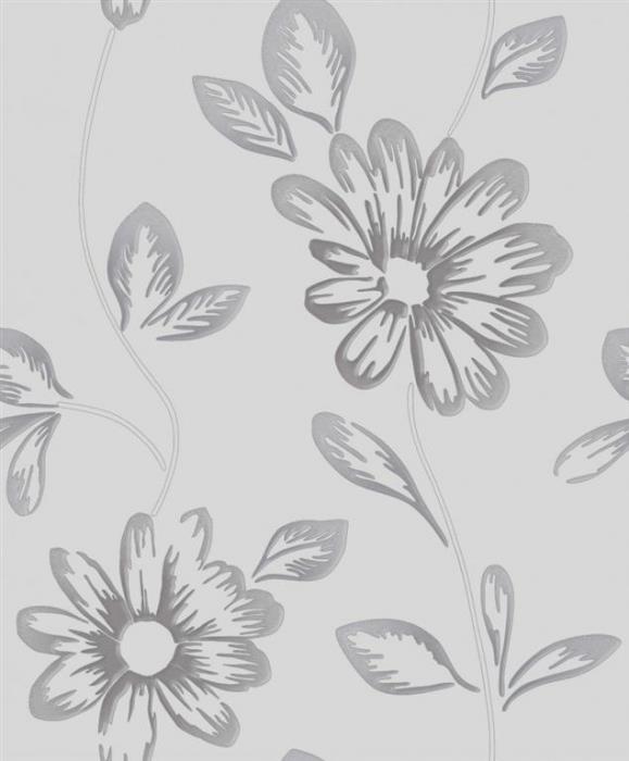 טפט פרחים אפור - כרמל FLOOR DESIGN