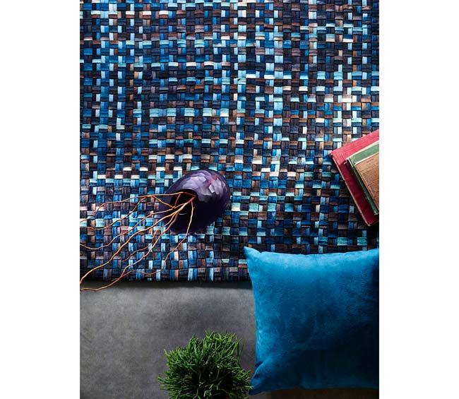 שטיח כחול חום - כרמל FLOOR DESIGN
