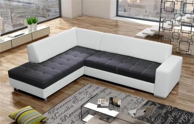 ספה שחור לבן - אלבור רהיטים
