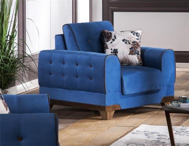 כורסא כחולה יוקרתית - אלבור רהיטים