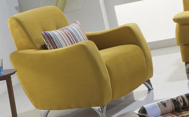 כורסא צהובה - אלבור רהיטים