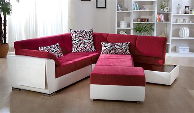 ספה פינתית אדומה - אלבור רהיטים