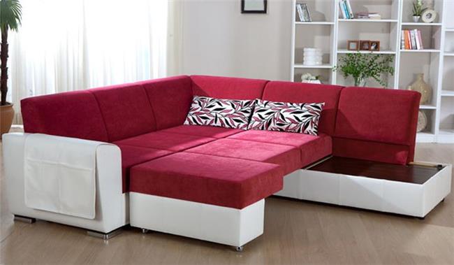 ספה פינתית אדומה - אלבור רהיטים