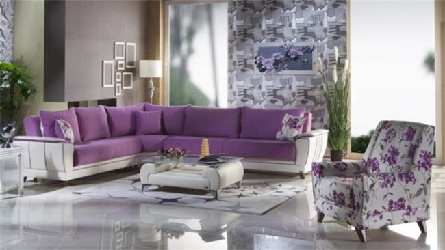 ספה פינתית בסגול - אלבור רהיטים