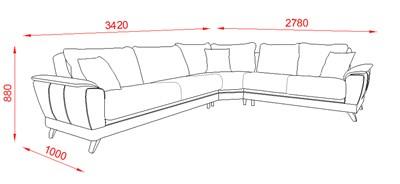 ספה פינתית בירוק ליים - אלבור רהיטים