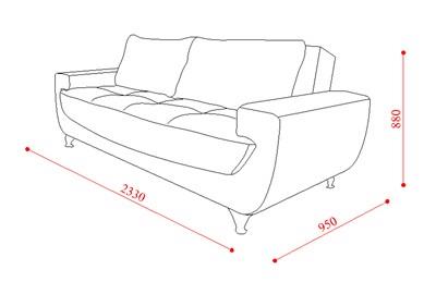 ספה מעוצבת 3 מושבים - אלבור רהיטים