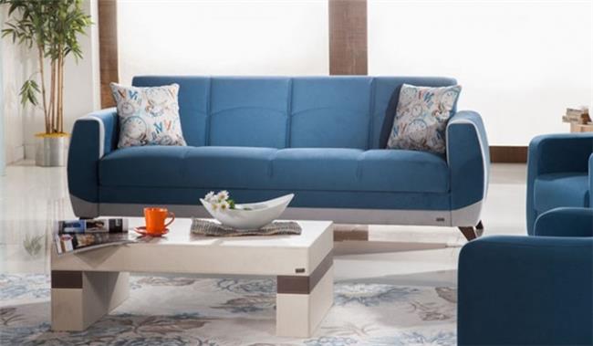ספה בצבע כחול - אלבור רהיטים