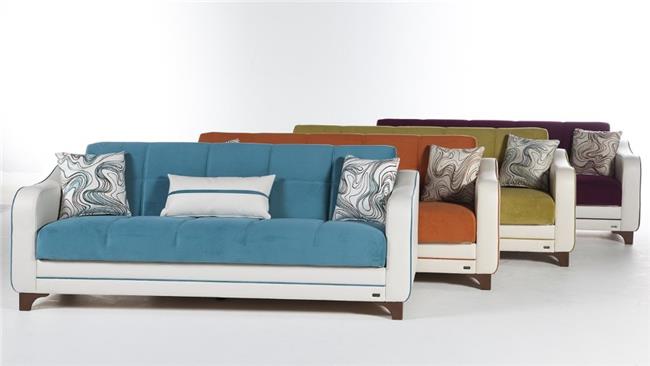 ספה לבן ירוק - אלבור רהיטים
