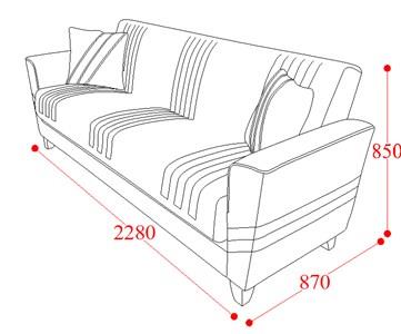 ספה שמנת 3 מושבים - אלבור רהיטים