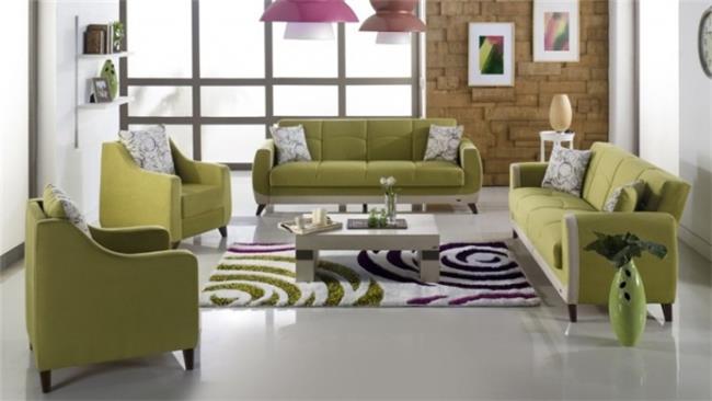 ריהוט ירוק לסלון - אלבור רהיטים