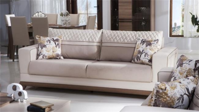ספה דו מושבית בצבע שמנת - אלבור רהיטים