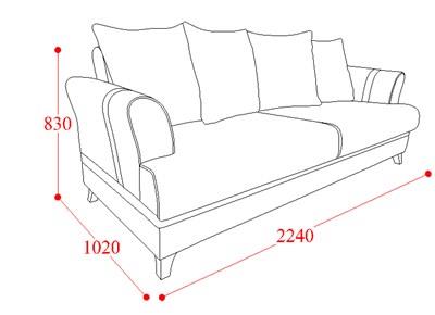 ספה סגולה 3 מושבים - אלבור רהיטים