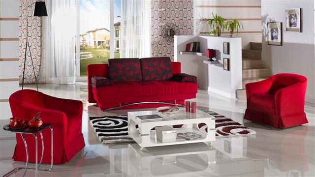 סלון אדום - אלבור רהיטים