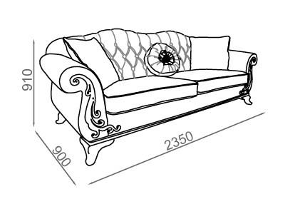 ספה ורודה מעוצבת - אלבור רהיטים