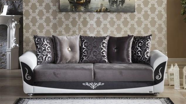 ספה אפורה מעוצבת - אלבור רהיטים